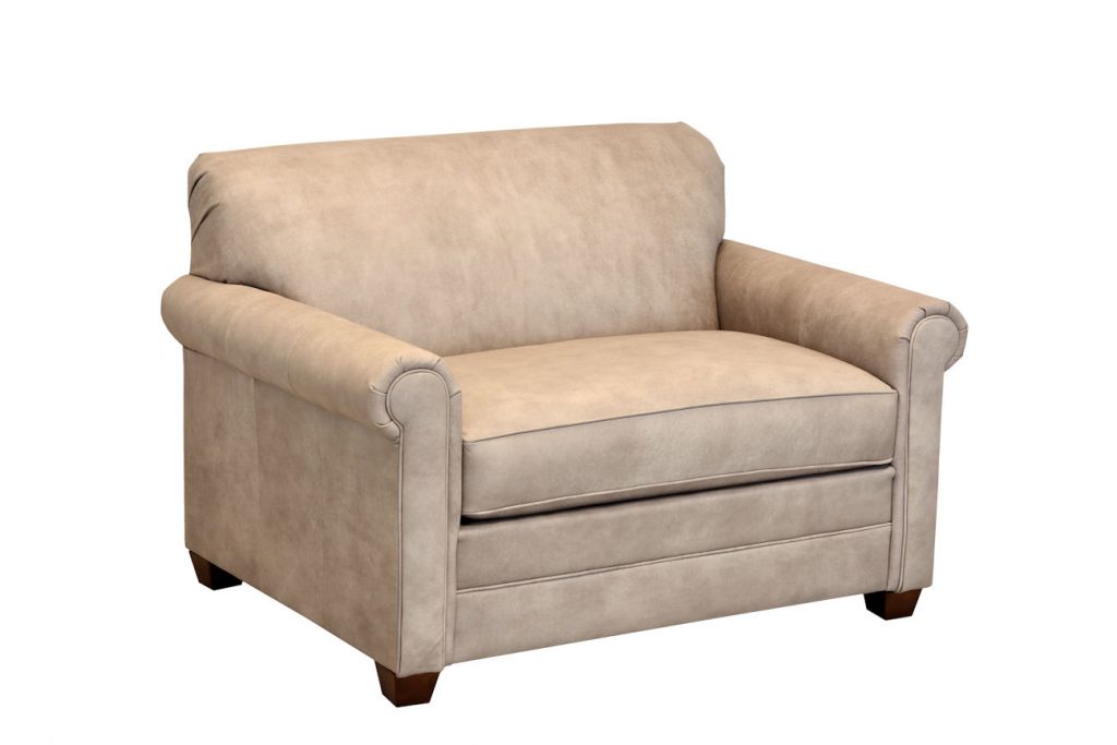 Longmont L72530 Love Seat or Twin Sleeper (Made in the USA Leather